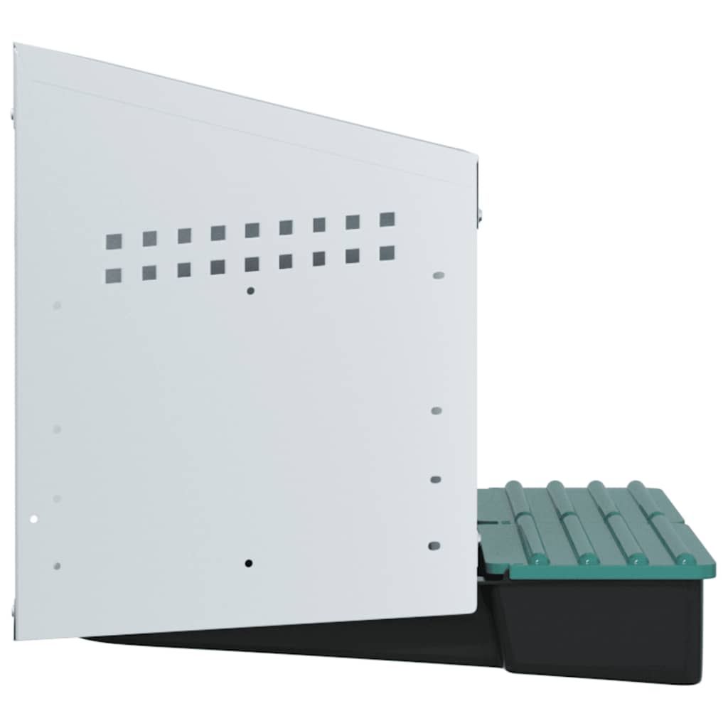 vidaXL Κουτί Φωλιάς Κοτόπουλων με 2 Θέσεις, Επιτοίχιο από Γαλβανισμένο Ατσάλι