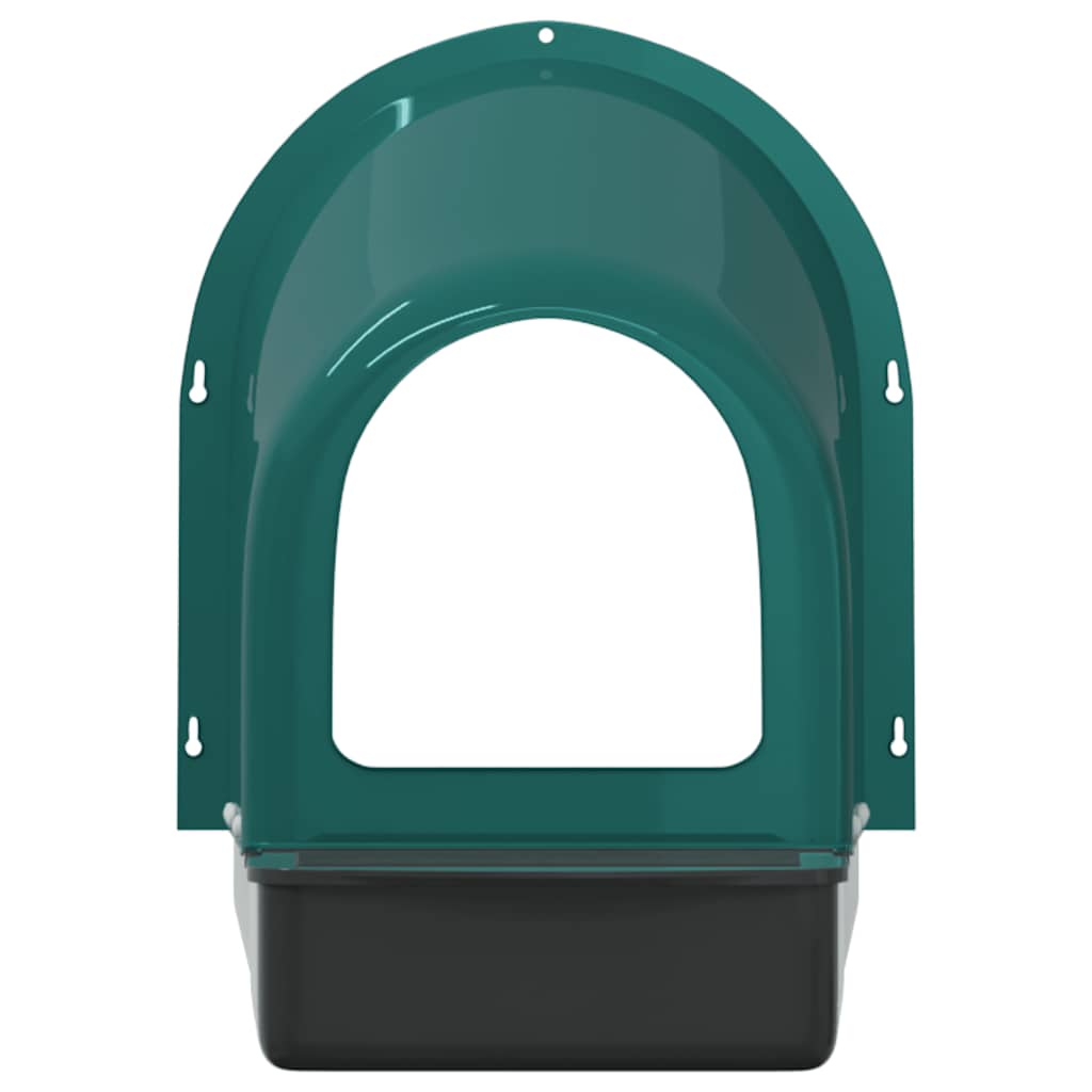 vidaXL Κουτιά Φωλιάς Κοτόπουλων 4 τεμ. Επιτοίχια Σκούρο Πράσινο Πλαστικό