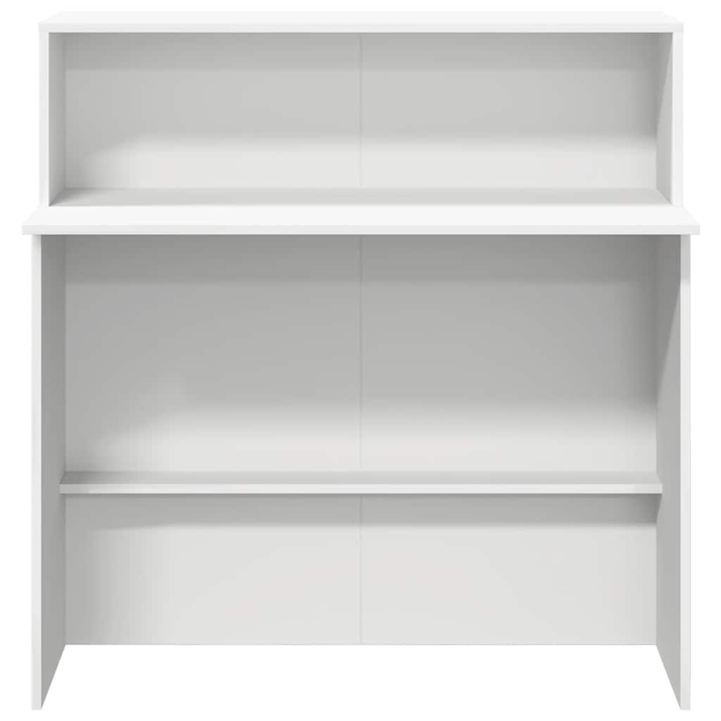 vidaXL Γραφείο Υποδοχής Λευκό 100x50x103,5 εκ. από Τεχνητό Ξύλο
