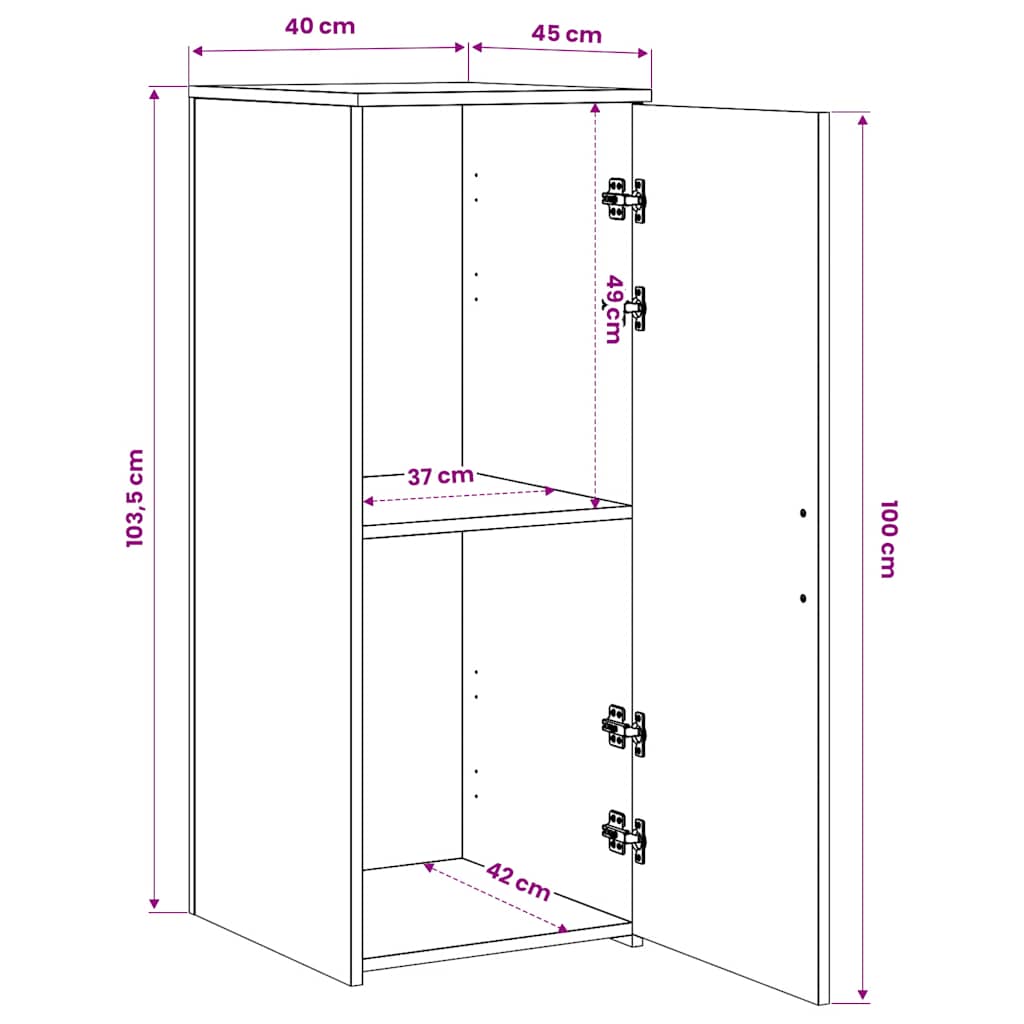 ντουλάπι αποθήκευσης vidaXL Παλιό ξύλο Κατασκευασμένο ξύλο