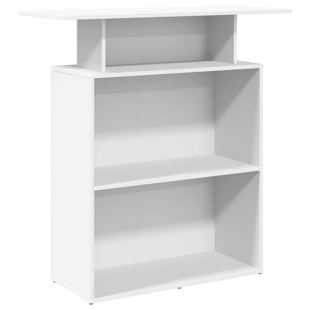 vidaXL Γραφείο Υποδοχής Λευκό 100x40x104 εκ. από Τεχνητό Ξύλο