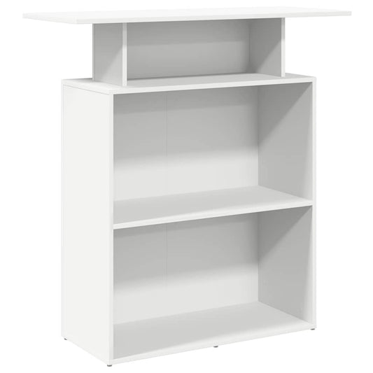 vidaXL Γραφείο Υποδοχής Λευκό 100x40x104 εκ. από Τεχνητό Ξύλο