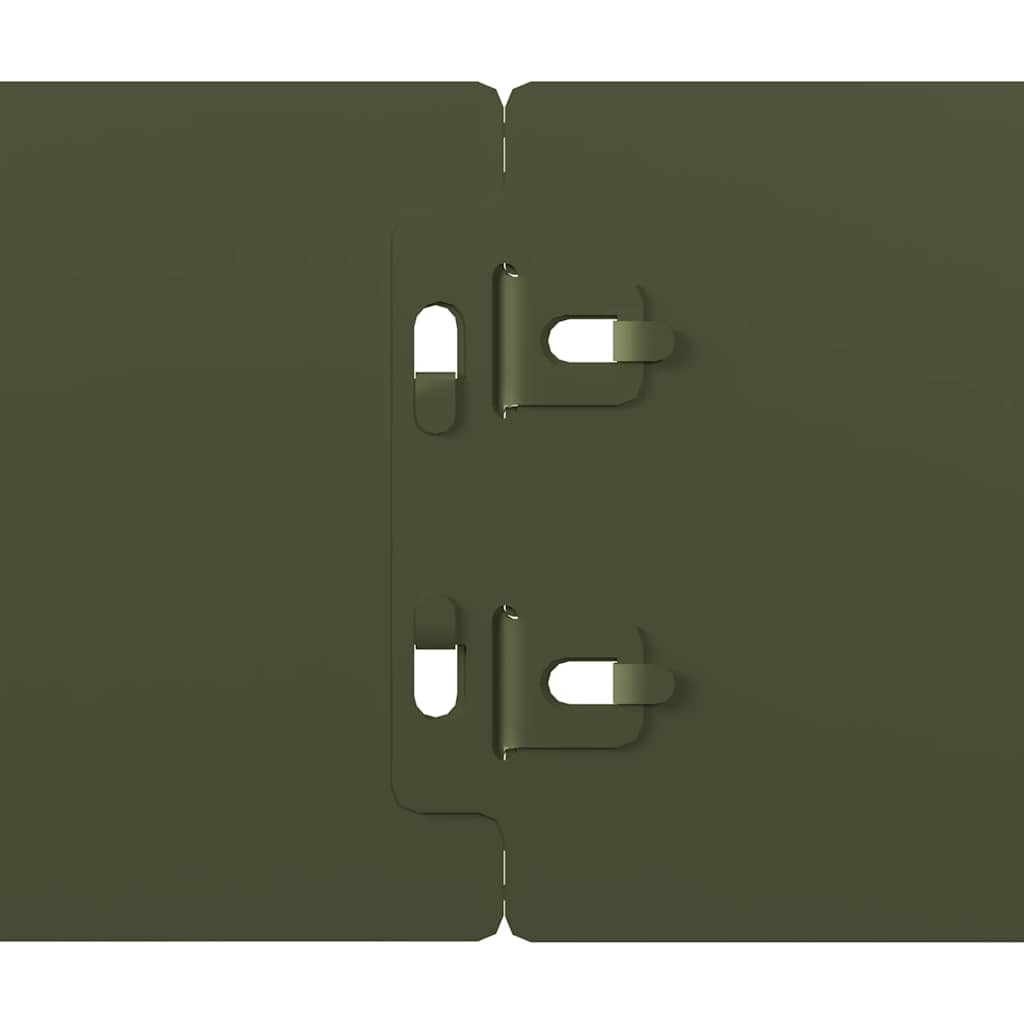 vidaXL Περιφράξεις γκαζόν 10 τεμάχια Ελαιοπράσινο 10x103 cm