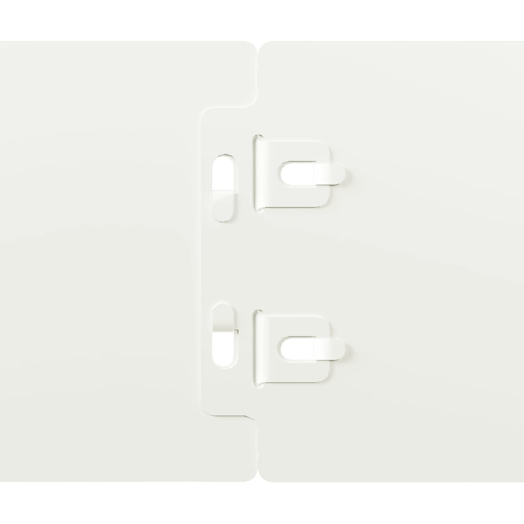 vidaXL Περιφράξεις γκαζόν 50 τεμάχια Λευκό από χάλυβα ψυχρής έλασης