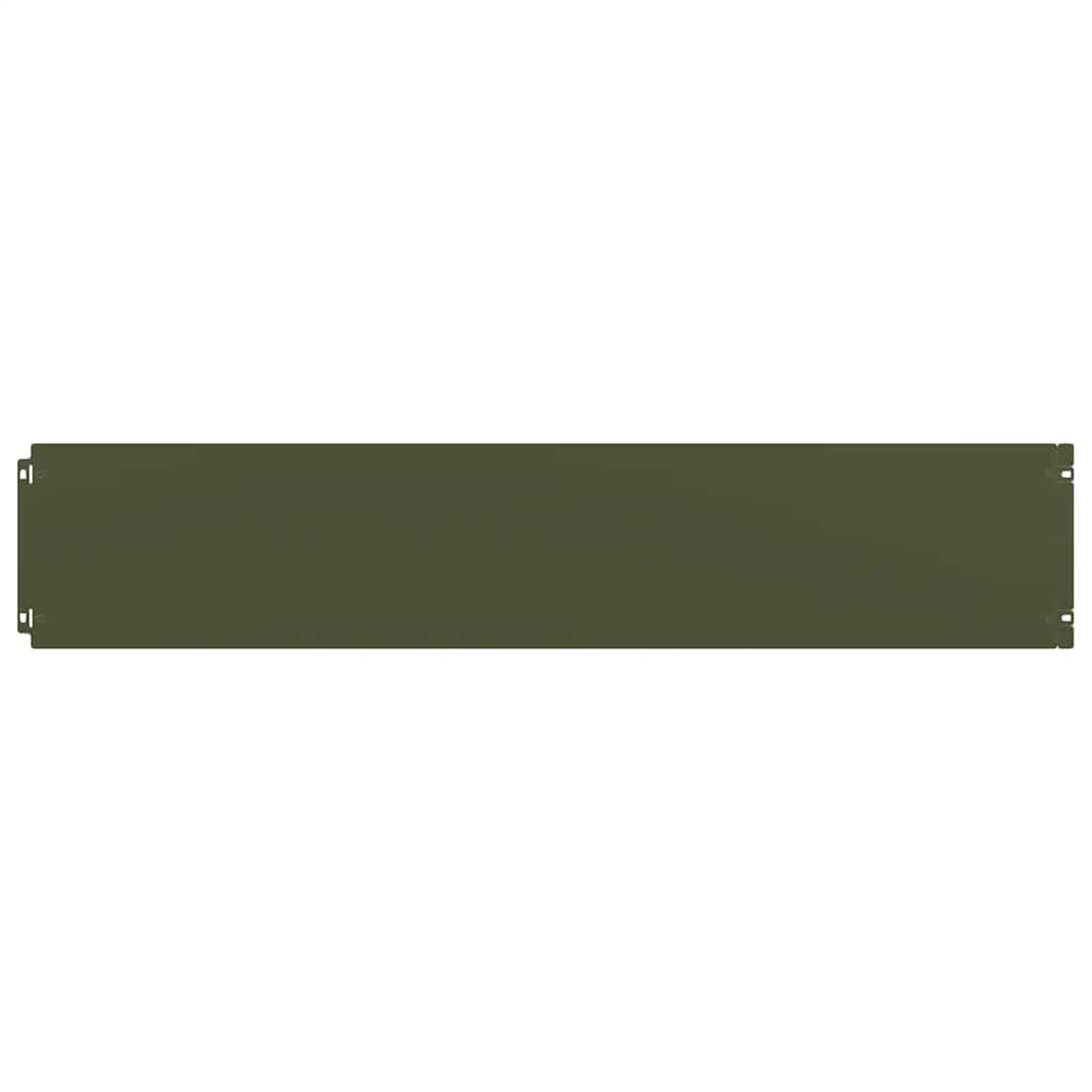 vidaXL Περιφράξεις γκαζόν 10 τεμάχια Ελαιοπράσινο 20x103 cm