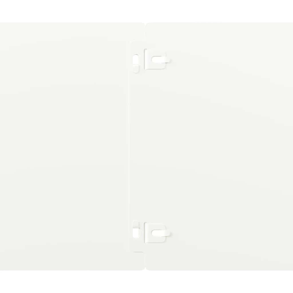 vidaXL Περιφράξεις γκαζόν 30 τεμάχια Λευκό από χάλυβα ψυχρής έλασης