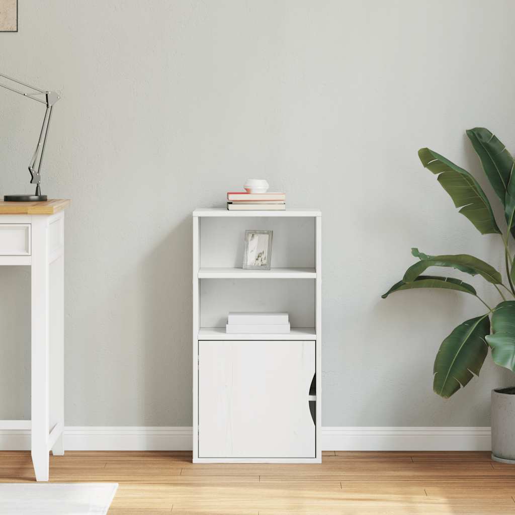vidaXL Βοηθητικό Ντουλάπι ODDA Λευκό 40x24x79εκ. από Μασίφ Ξύλο Πεύκου
