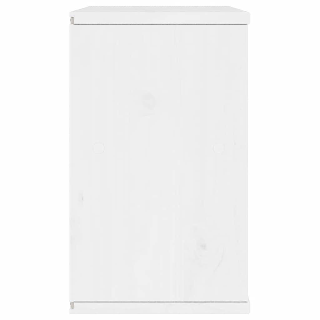 vidaXL Έπιπλο Τηλεόρασης με Συρτάρι ODDA Λευκό 79x24x40εκ. Ξύλο Πεύκου