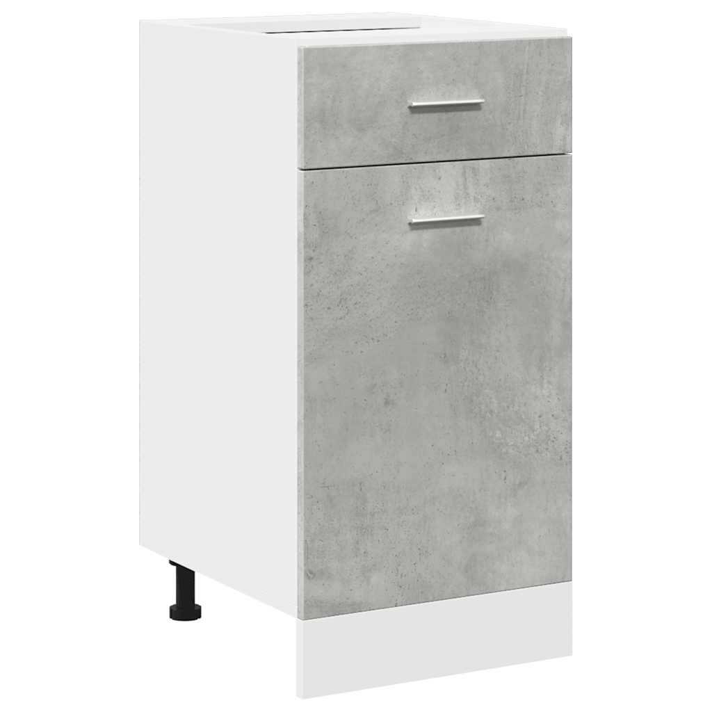 vidaXL Σετ Επίπλων Μπάνιου 7 Τεμαχίων Lyon Γκρι Σκυροδέματος από