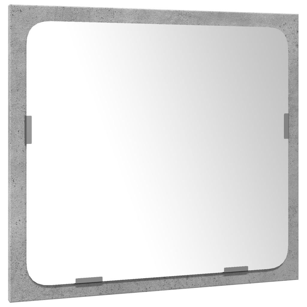 vidaXL Σετ Επίπλων Μπάνιου 3 Τεμαχίων Γκρι Σκυροδέματος από Επεξ. Ξύλο