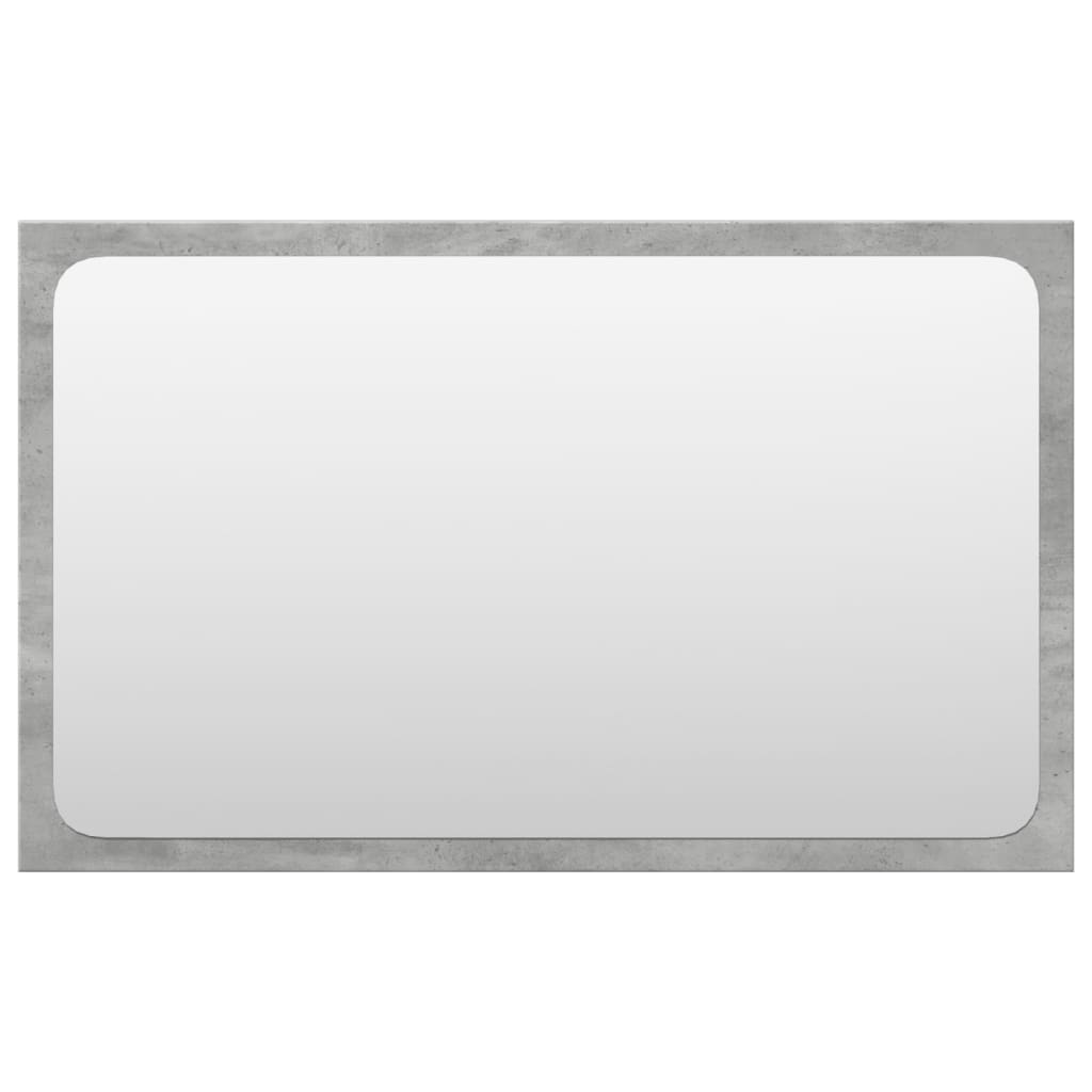 vidaXL Σετ Επίπλων Μπάνιου 3 Τεμαχίων Γκρι Σκυροδέματος από Επεξ. Ξύλο