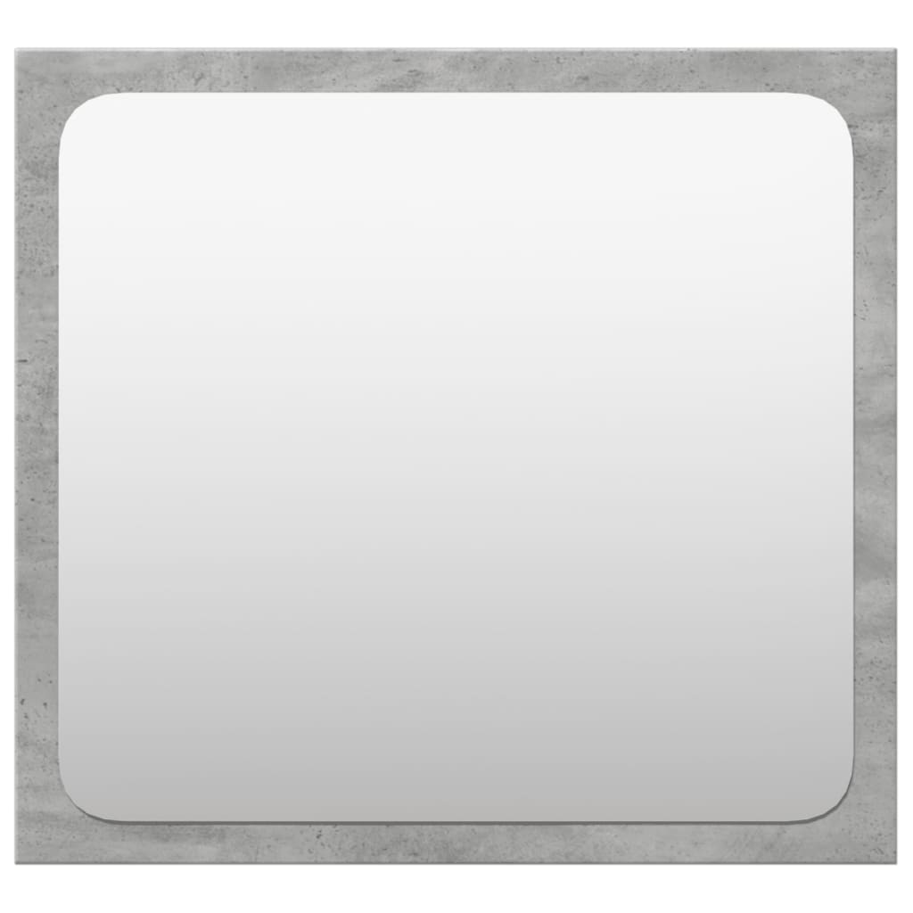 vidaXL Σετ Επίπλων Μπάνιου 4 Τεμαχίων Γκρι Σκυροδέματος από Επεξ. Ξύλο