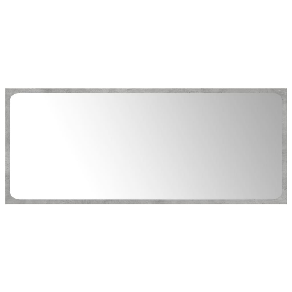 vidaXL Σετ Επίπλων Μπάνιου 4 Τεμαχίων Γκρι Σκυροδέματος από Επεξ. Ξύλο