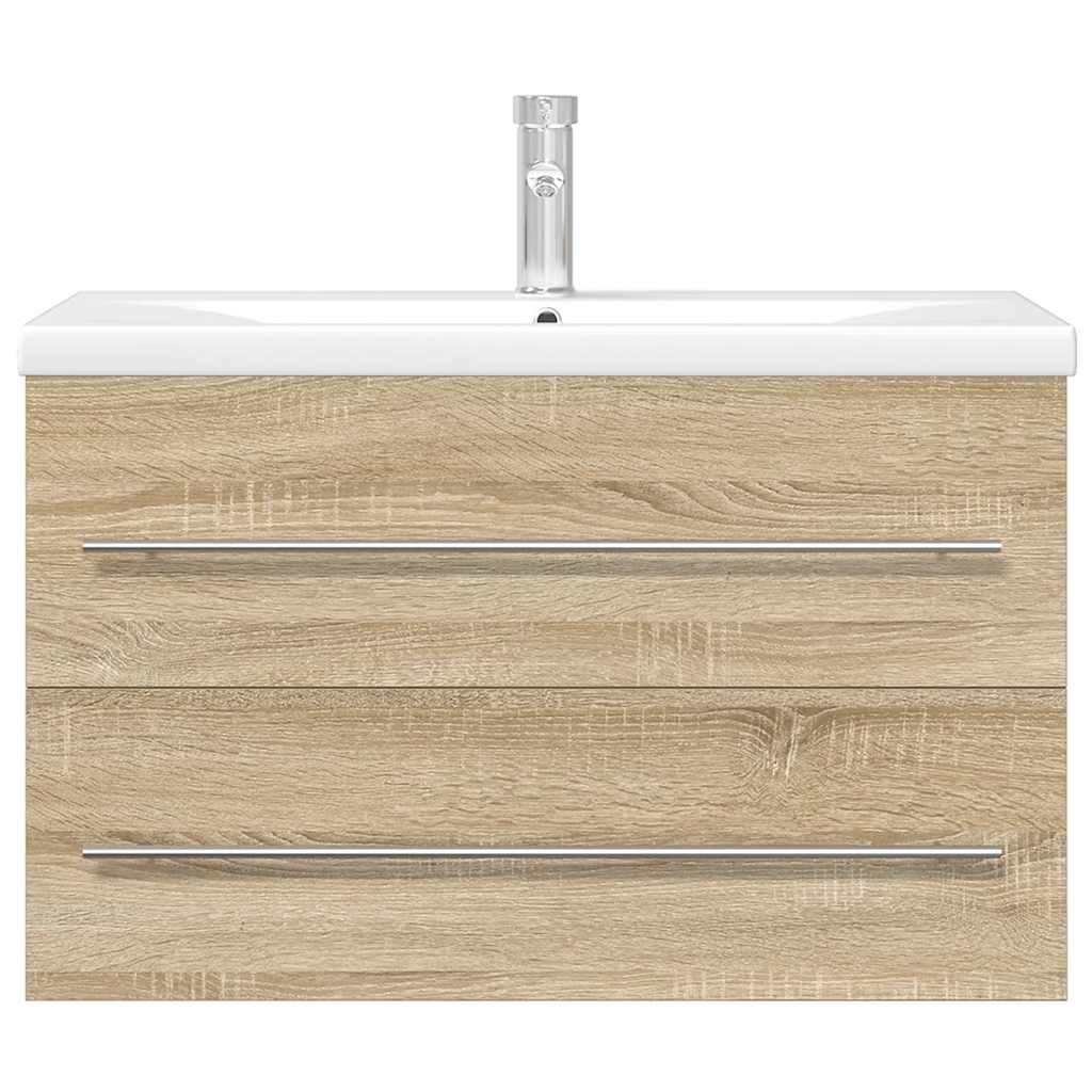 vidaXL Σετ Επίπλων Μπάνιου 2 Τεμαχίων Sonoma Δρυς Επεξεργασμένο Ξύλο