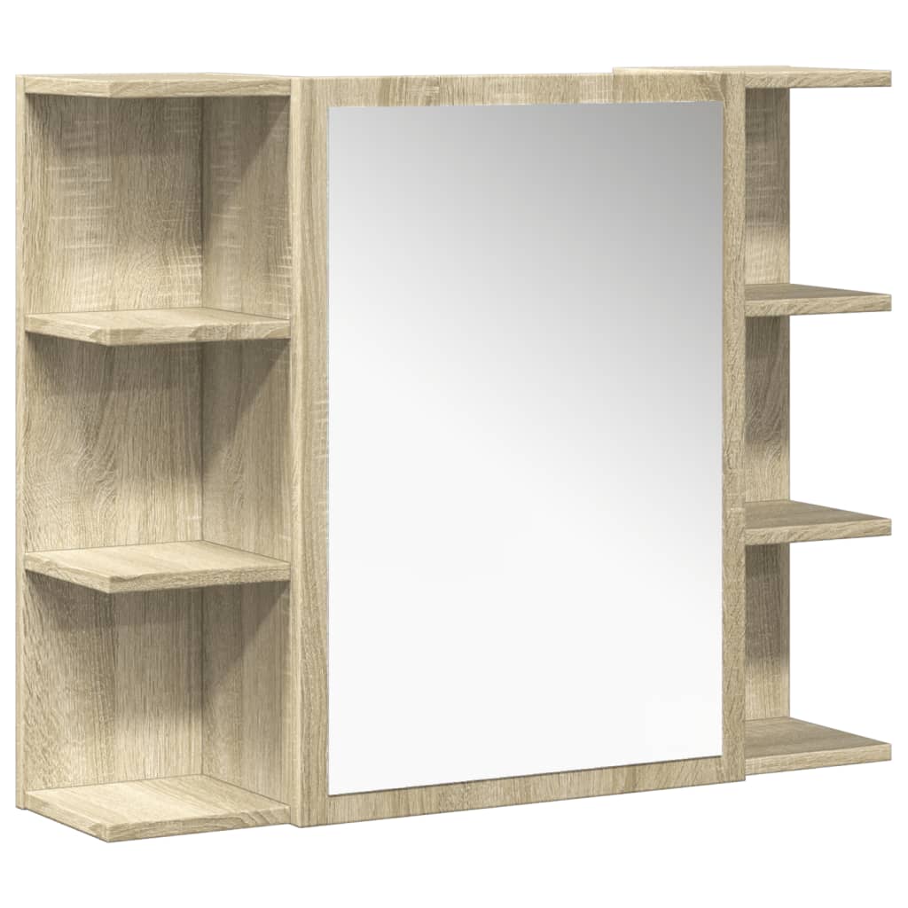 vidaXL Σετ Επίπλων Μπάνιου 4 Τεμαχίων Sonoma Δρυς Επεξεργασμένο Ξύλο