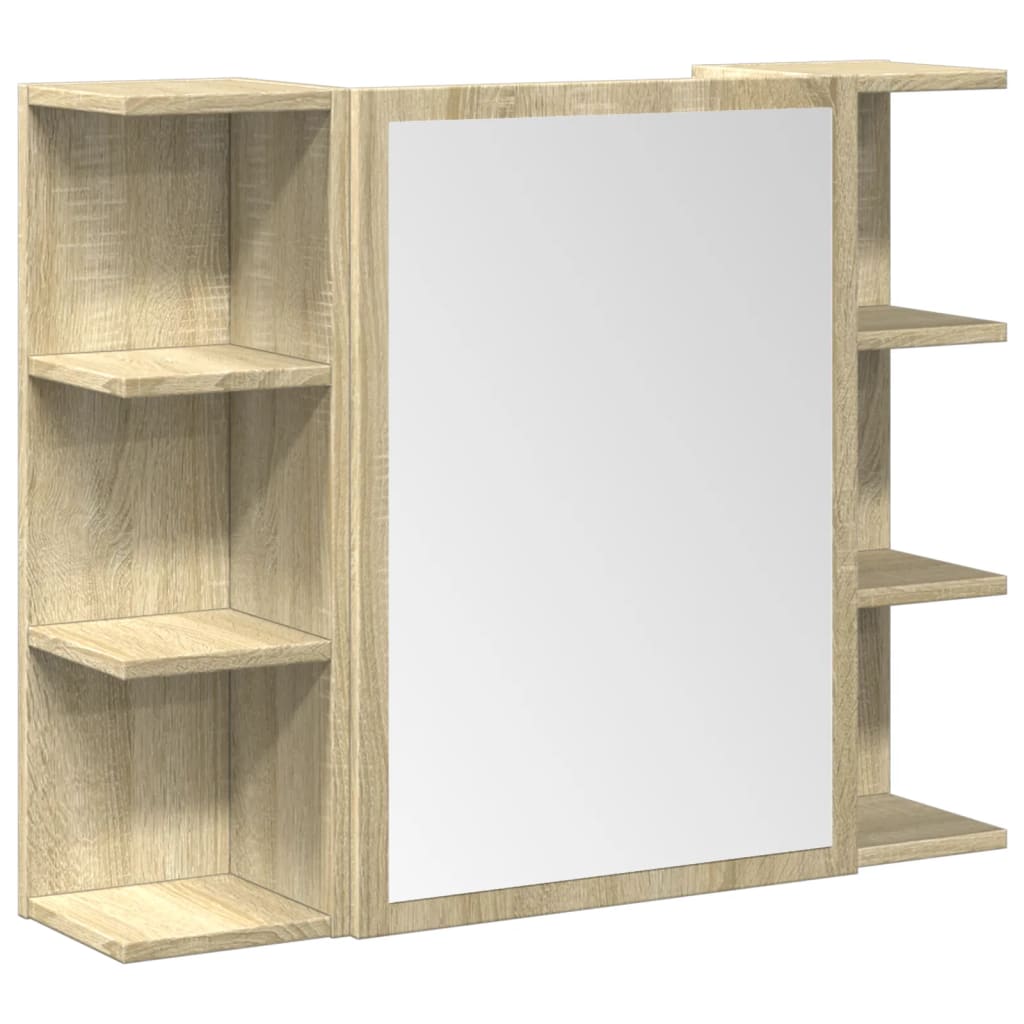 vidaXL Σετ Επίπλων Μπάνιου 3 Τεμαχίων Sonoma Δρυς Επεξεργασμένο Ξύλο