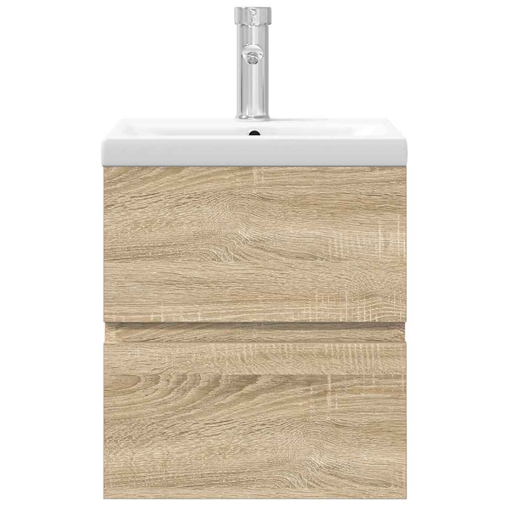 vidaXL Σετ Επίπλων Μπάνιου 2 Τεμαχίων Sonoma Δρυς Επεξεργασμένο Ξύλο