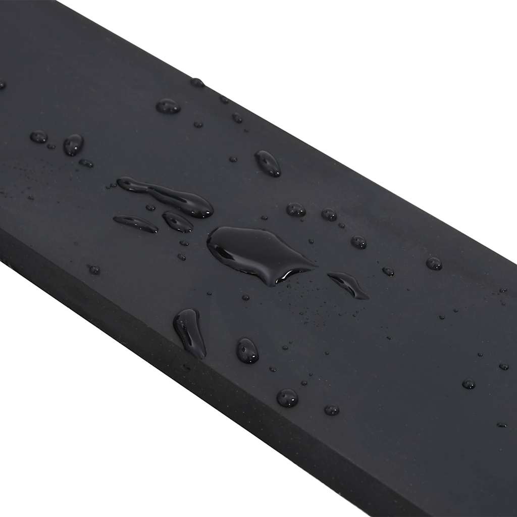 vidaXL Ελαστική Άκρη για Εκχιονιστικό Μαύρο 180x10x1 εκ.