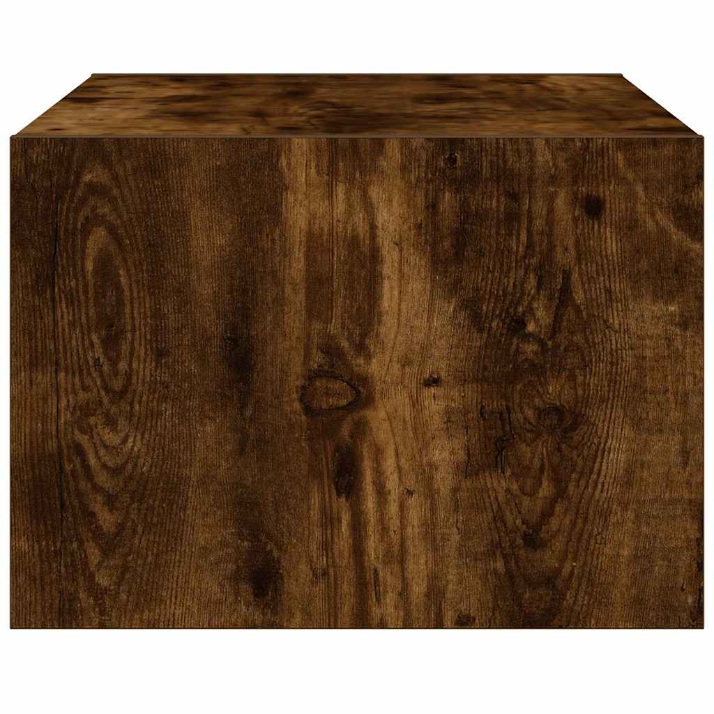 vidaXL Έπιπλο Τηλεόρασης με LED Καπνιστή Δρυς 75x35,5x25 εκ.