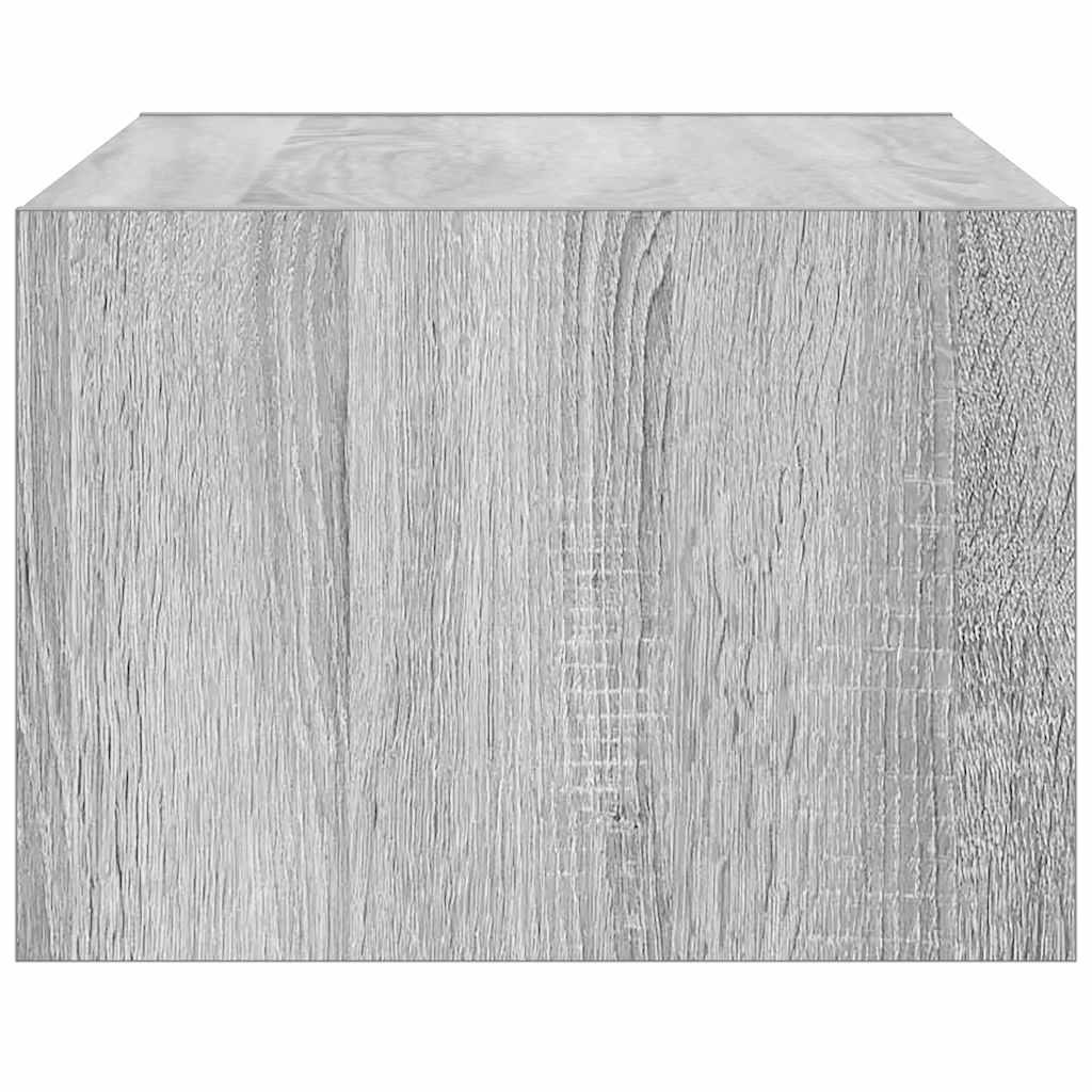 vidaXL Έπιπλο Τηλεόρασης με LED Γκρι Sonoma 75x35,5x25 εκ.