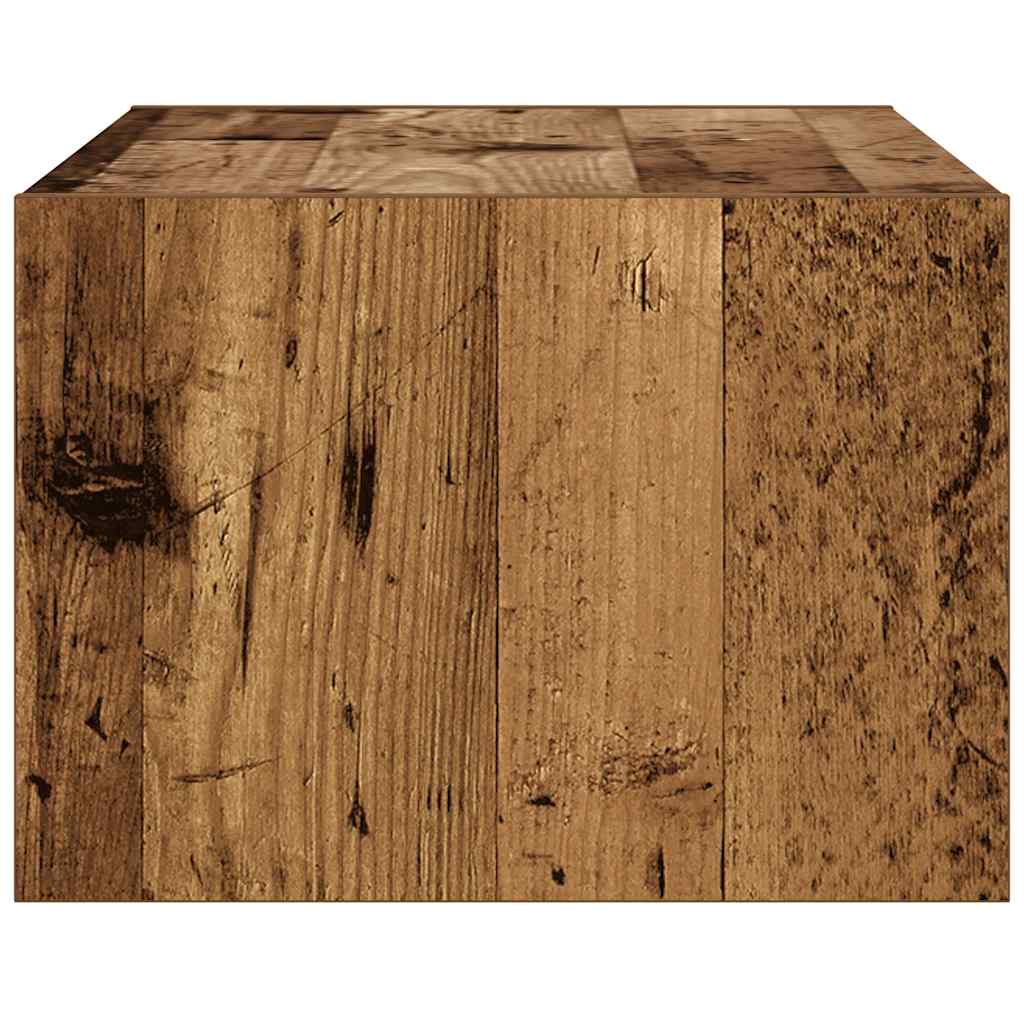 vidaXL Έπιπλο Τηλεόρασης με LED Όψη Παλαιού Ξύλου 75x35,5x25 εκ.