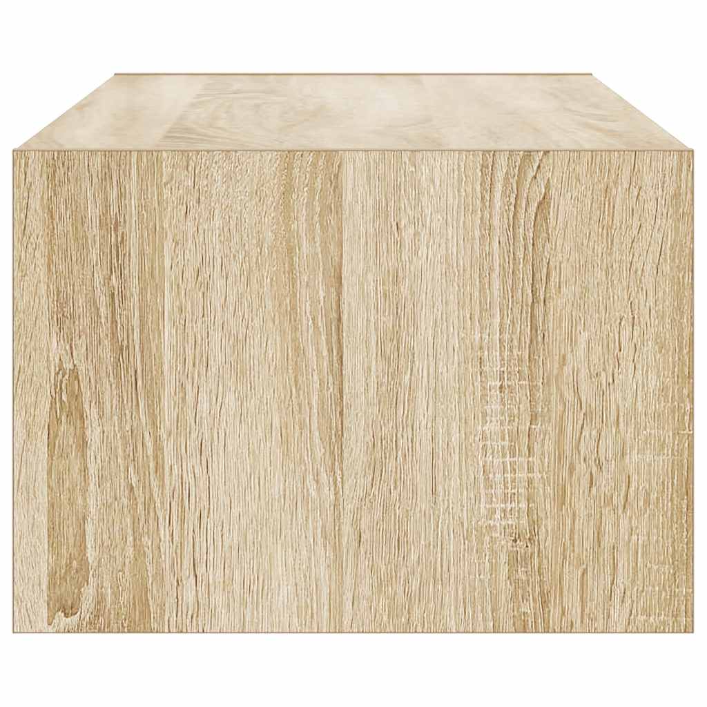 vidaXL Έπιπλο Τηλεόρασης με LED Sonoma Δρυς 100X35,5x25 εκ.