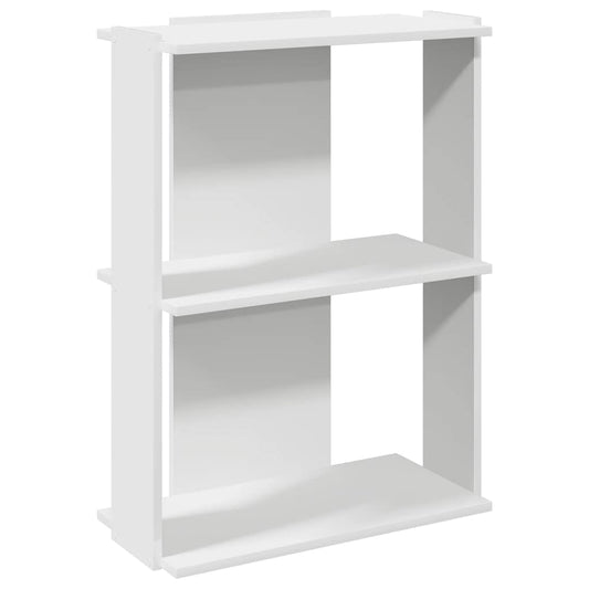 vidaXL Βιβλιοθήκη 3 επιπέδων Λευκό 60x30x80 cm Ξύλινη κατασκευή