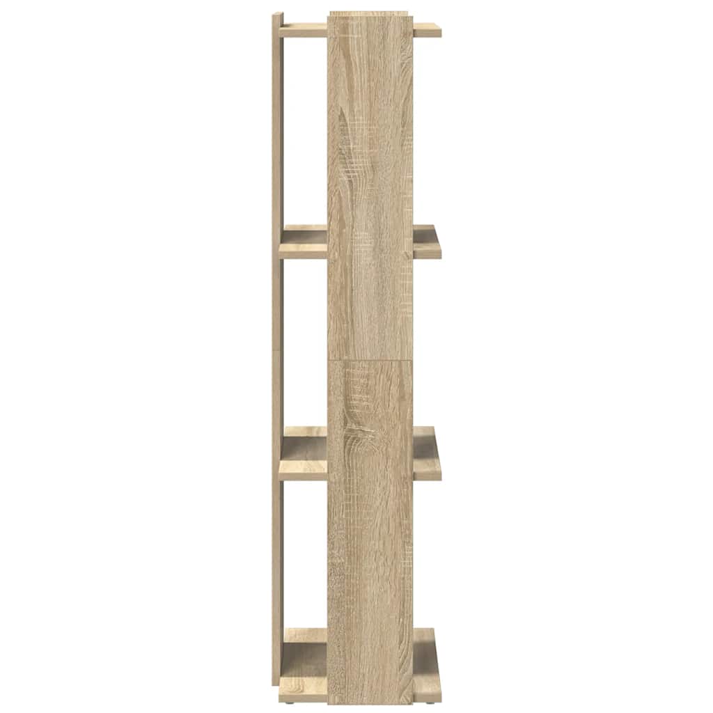 vidaXL Βιβλιοθήκη 3 Επιπέδων Sonoma Δρυς 60x30x120 εκ. Επεξεργ. Ξύλο