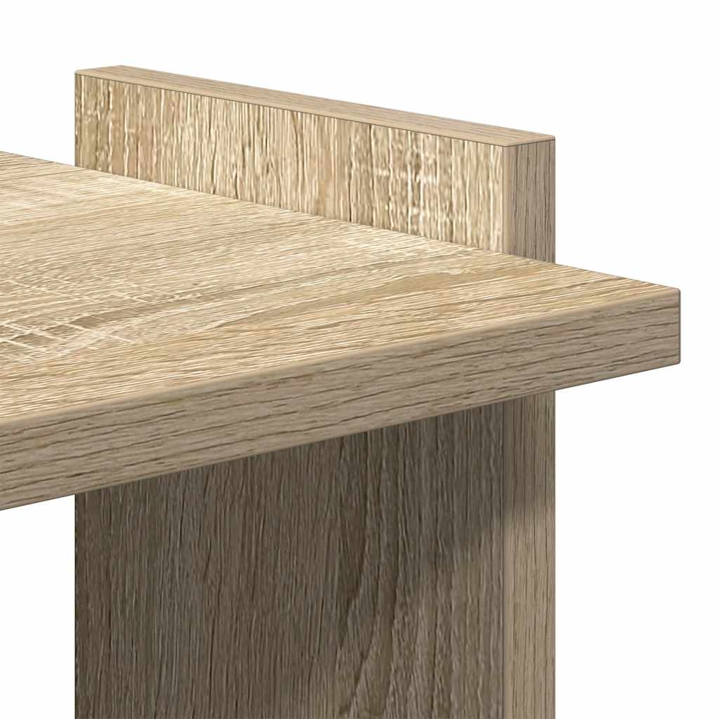 vidaXL Βιβλιοθήκη 3 Επιπέδων Sonoma Δρυς 60x30x120 εκ. Επεξεργ. Ξύλο