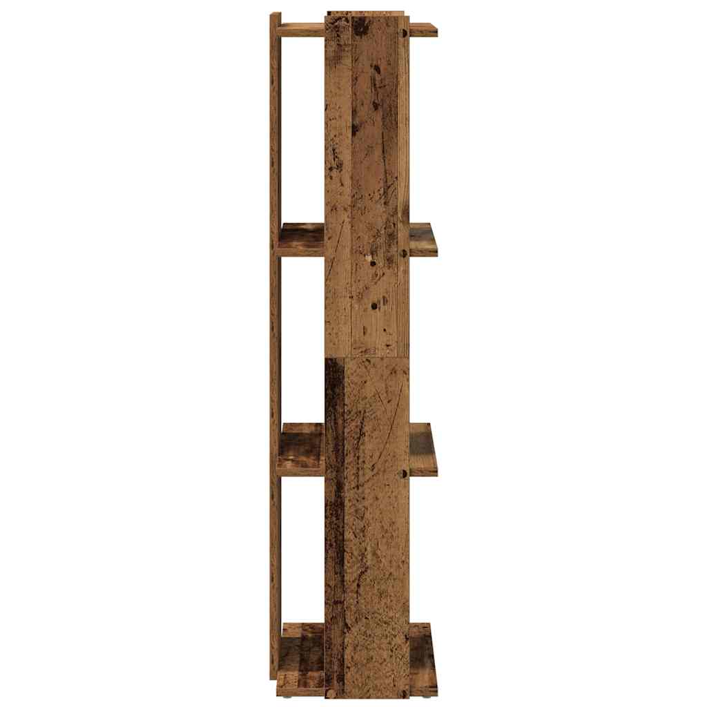 vidaXL Βιβλιοθήκη 3 επιπέδων Παλιό Ξύλο 60x30x120 cm Ξύλινη κατασκευή