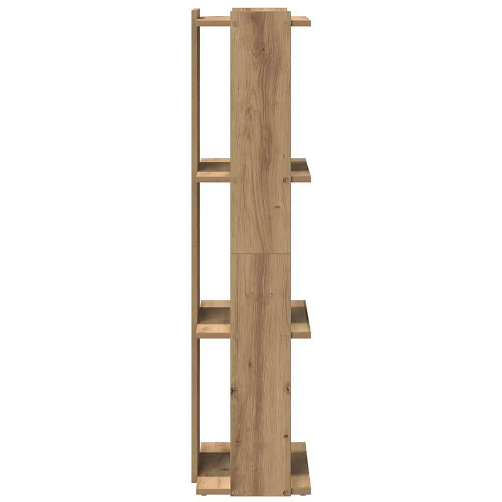 vidaXL Βιβλιοθήκη 3 επιπέδων Δρυς τεχνίτης 60x30x120 cm