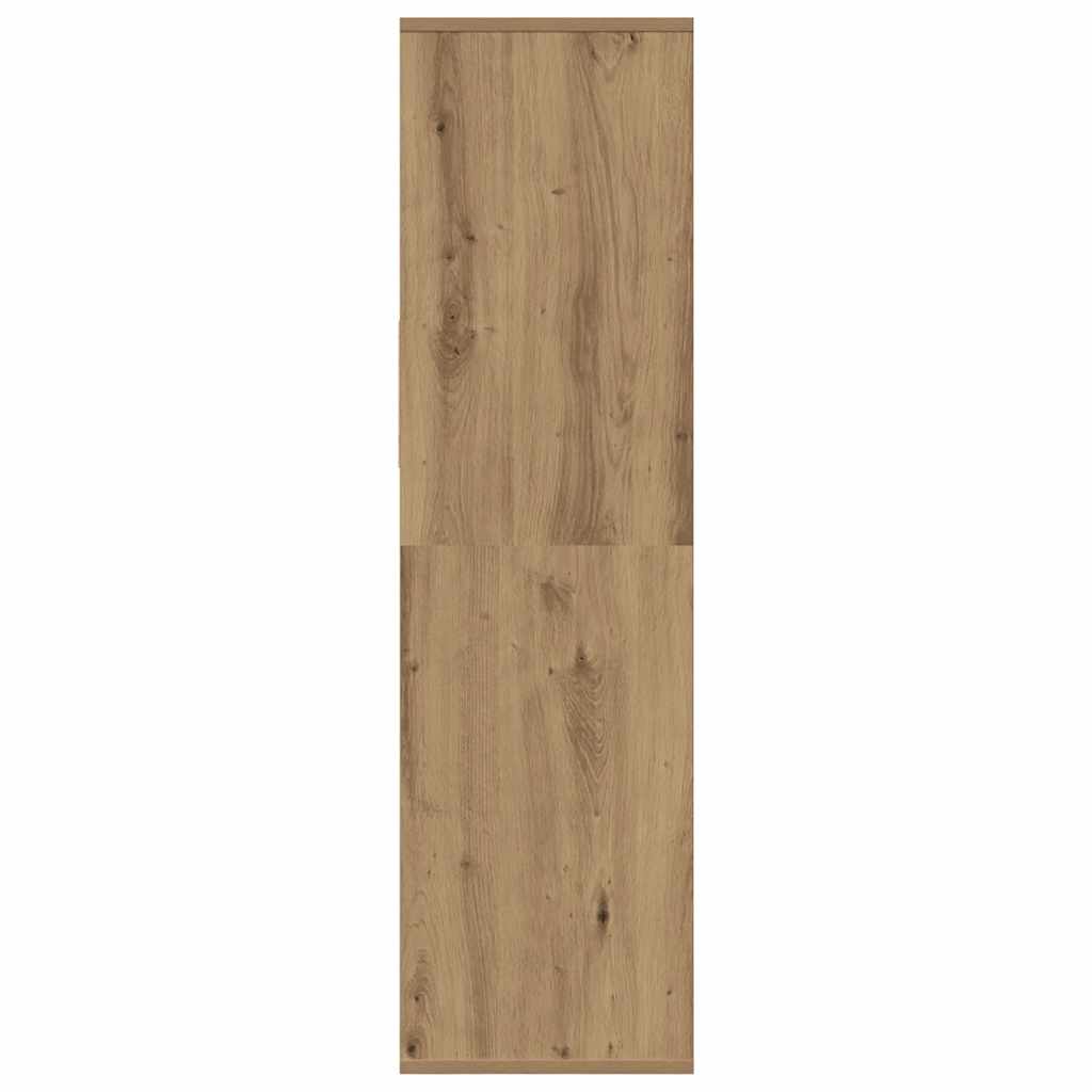 vidaXL Βιβλιοθήκη Artisan Δρυς 34x31x112 εκ. Επεξεργασμένο Ξύλο