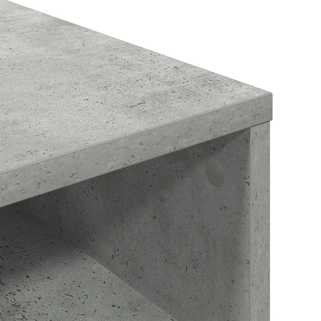 vidaXL Βιβλιοθήκη Γκρι του Σκυροδέματος 34x31x80 εκ. Επεξ. Ξύλο