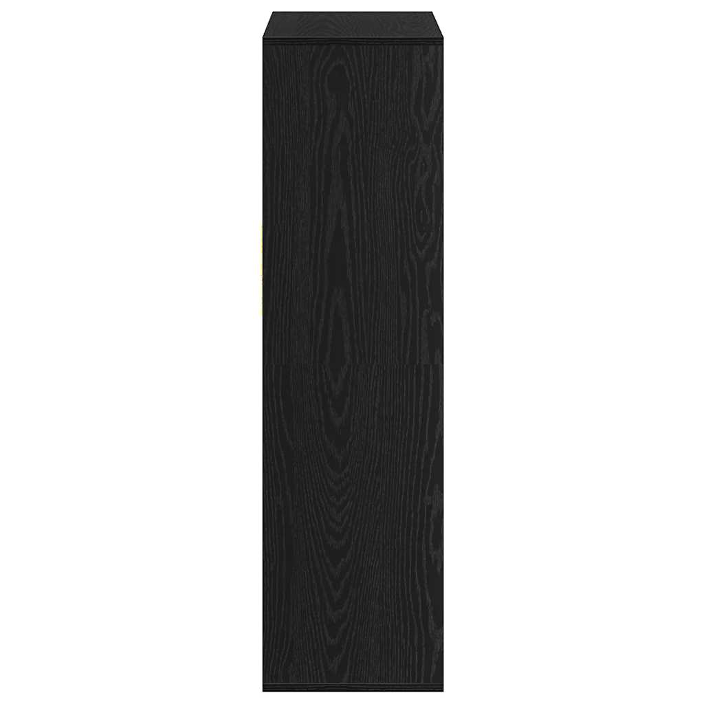 vidaXL Βιβλιοθήκη Μαύρη 66x31x112 εκ. από Επεξεργασμένο Ξύλο