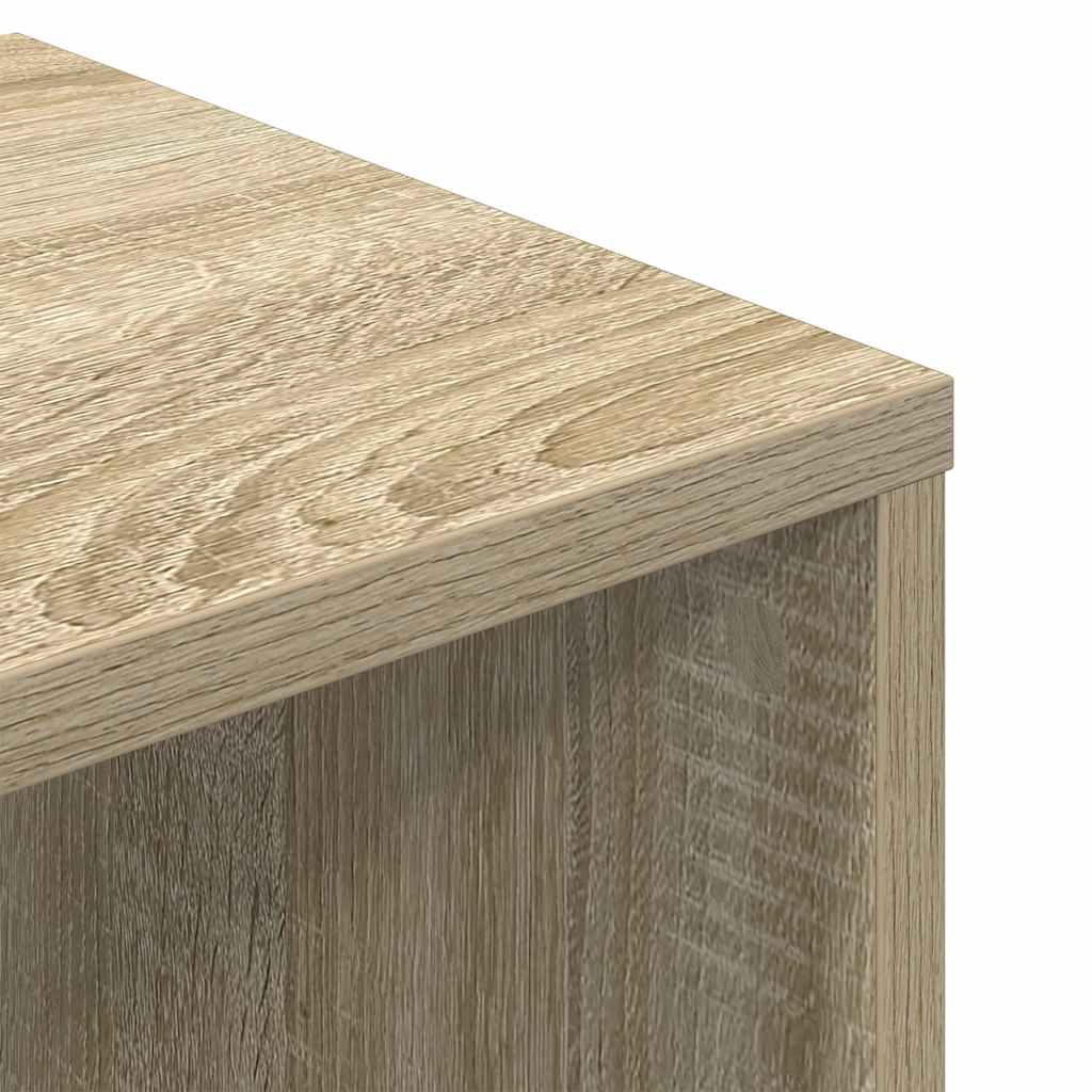 vidaXL Βιβλιοθήκη Χρώμα Sonoma Δρυς 34x31x112 εκ. Επεξεργασμένο Ξύλο