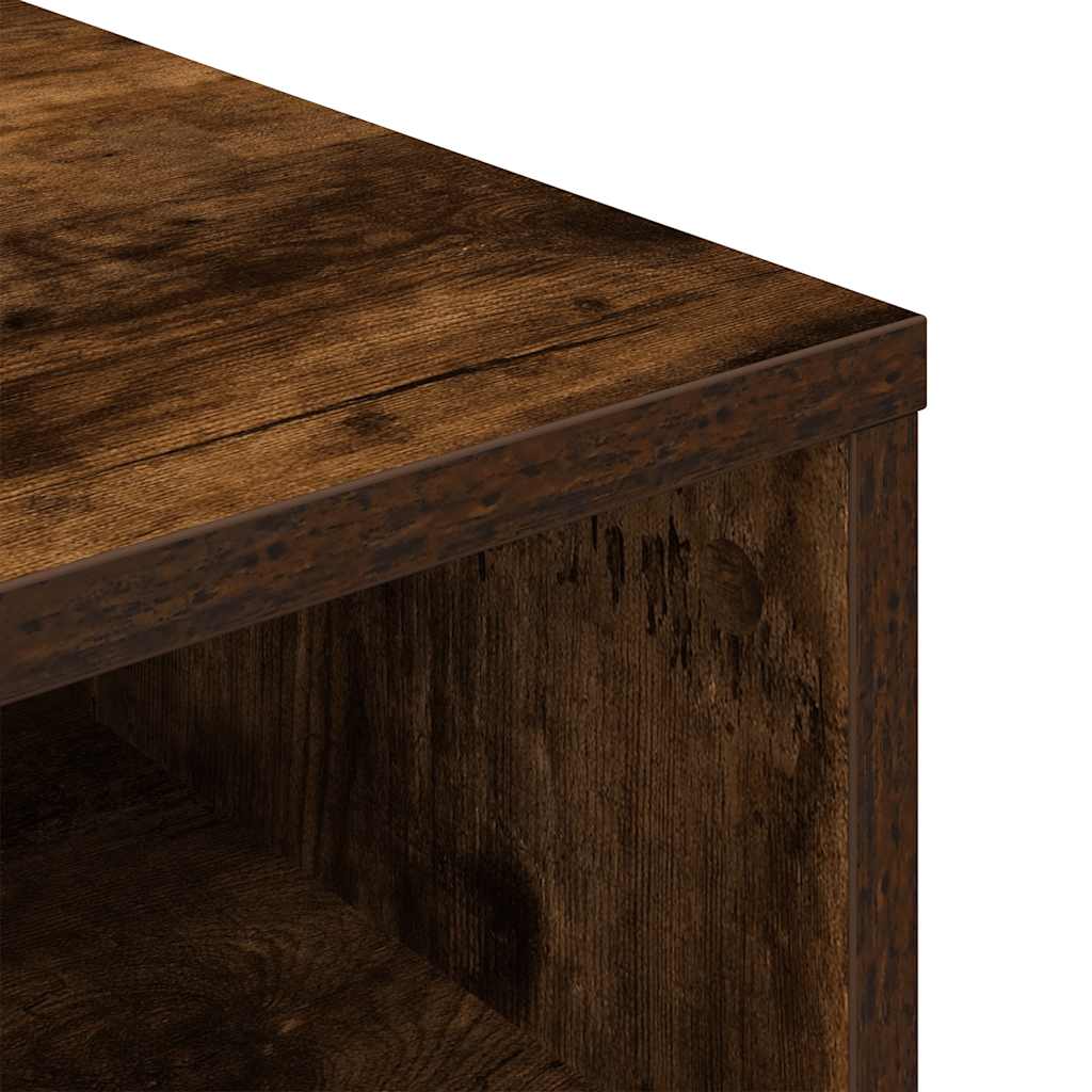 vidaXL Βιβλιοθήκη Καπνιστή Δρυς 34x31x80 εκ. από Επεξεργασμένο Ξύλο