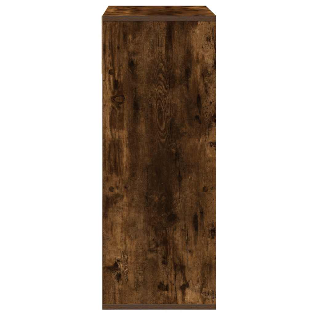 vidaXL Βιβλιοθήκη Καπνιστή Δρυς 66x31x80 εκ. από Επεξεργασμένο Ξύλο