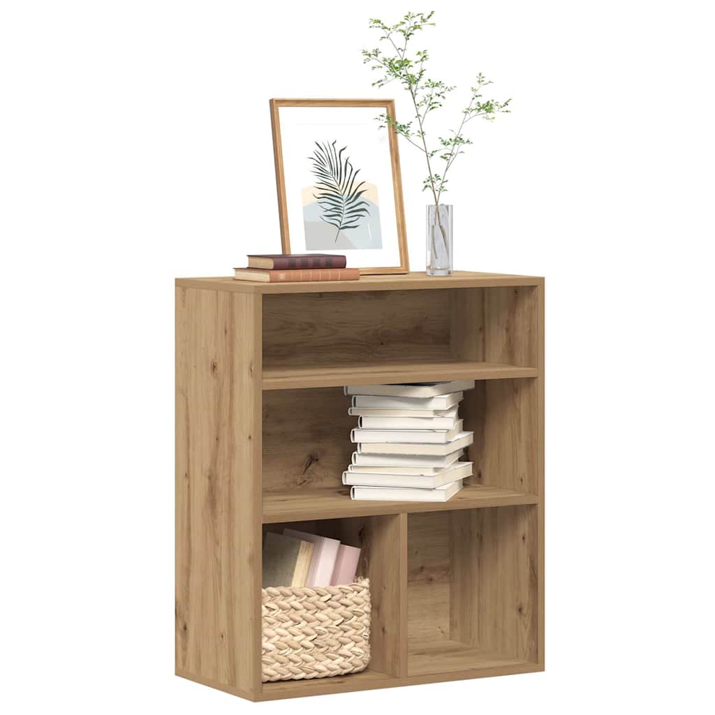 vidaXL Βιβλιοθήκη Artisan Δρυς 60x30x71,5 εκ. Επεξεργασμένο Ξύλο
