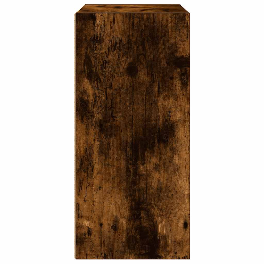 vidaXL Βιβλιοθήκη Καπνιστή Δρυς 31x24x52 εκ. από Επεξεργασμένο Ξύλο