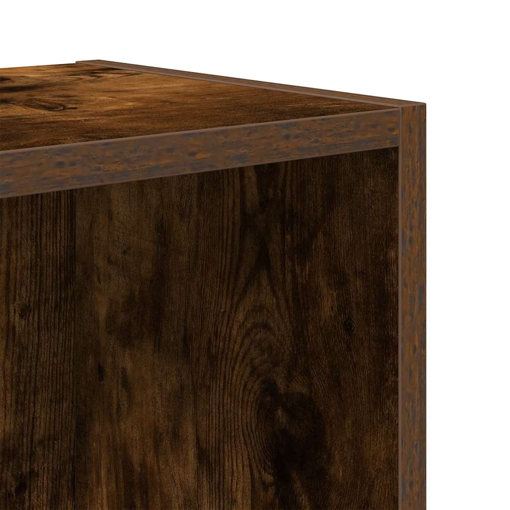 vidaXL Βιβλιοθήκη Καπνιστή Δρυς 31x24x52 εκ. από Επεξεργασμένο Ξύλο