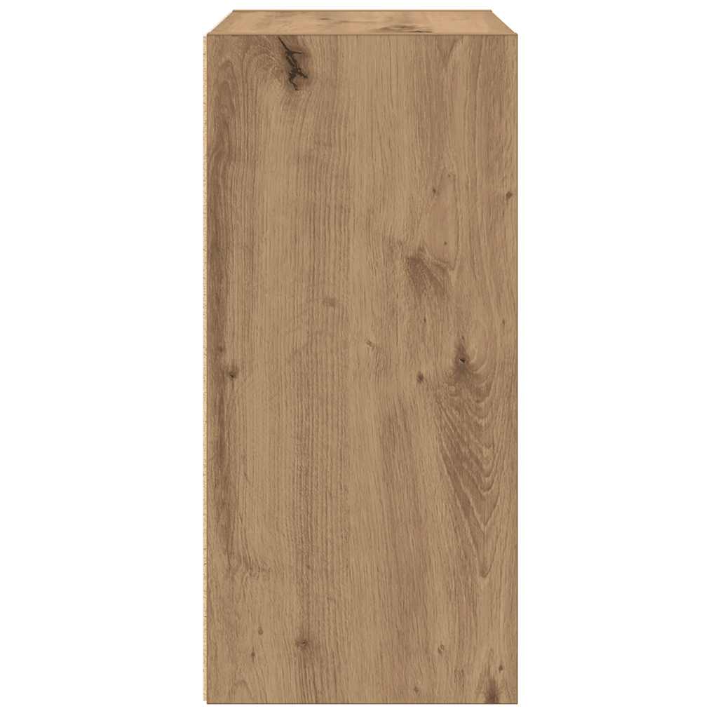 vidaXL Βιβλιοθήκη Αρτισιανή Δρυς 31x24x52 εκ. Επεξ. Ξύλο