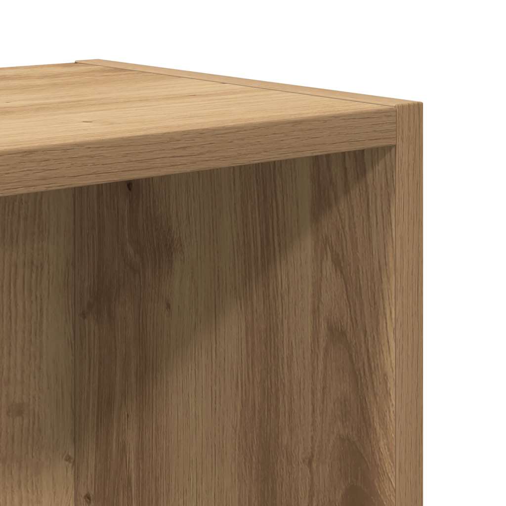 vidaXL Βιβλιοθήκη Αρτισιανή Δρυς 31x24x52 εκ. Επεξ. Ξύλο