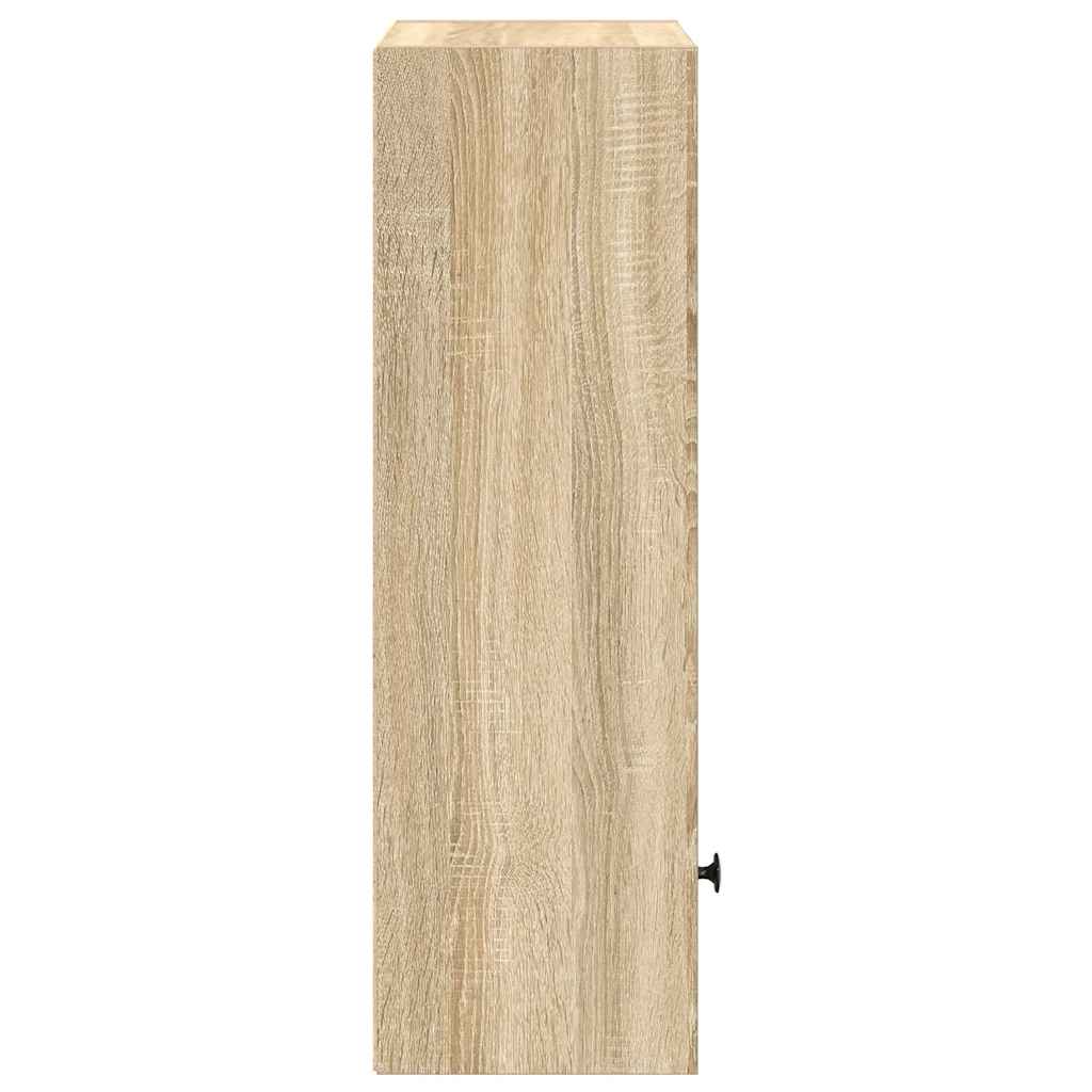 vidaXL Βιβλιοθήκη Sonoma Δρυς 31x24x77 εκ. από Επεξεργασμένο Ξύλο