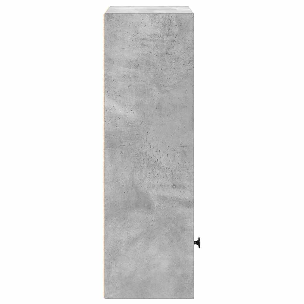 vidaXL Βιβλιοθήκη Γκρι Σκυροδέματος 31x24x77 εκ. Επεξεργ. Ξύλο