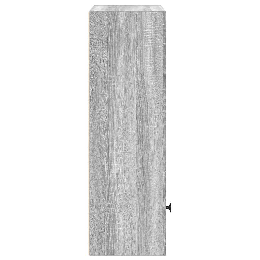vidaXL Βιβλιοθήκη Γκρι Sonoma 31x24x77 εκ. από Επεξεργ. Ξύλο