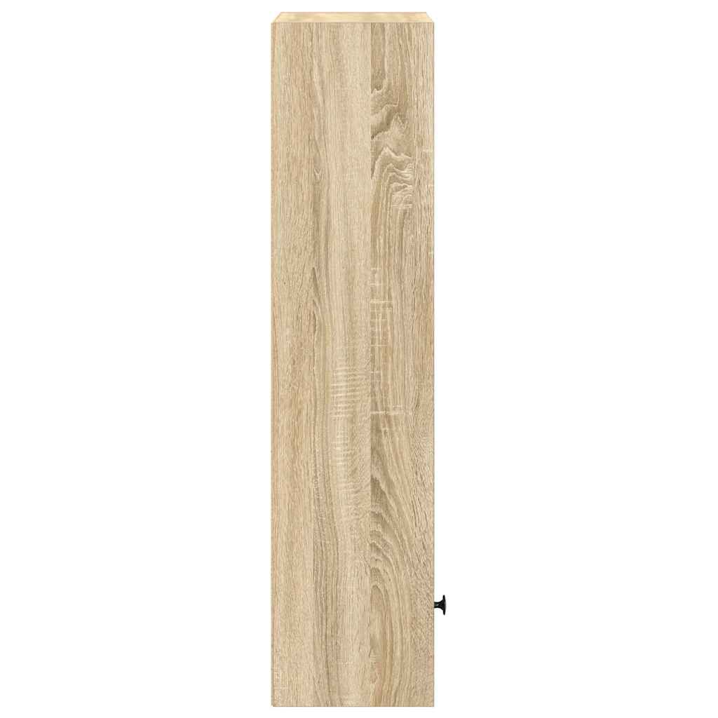 vidaXL Βιβλιοθήκη Sonoma Δρυς 31x24x102 εκ. από Επεξεργασμένο Ξύλο