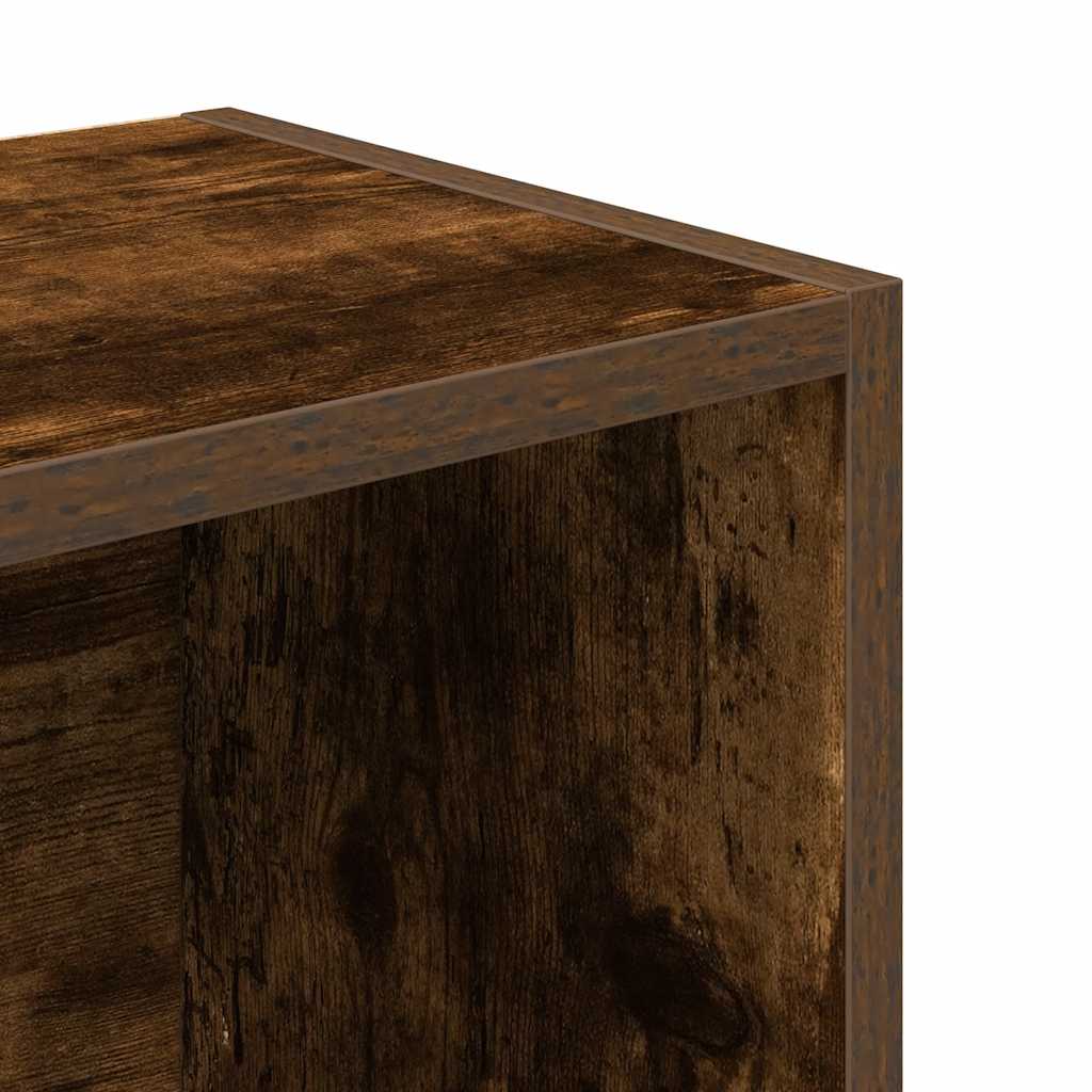 vidaXL Βιβλιοθήκη Καπνιστή Δρυς 31x24x102 εκ. από Επεξεργασμένο Ξύλο