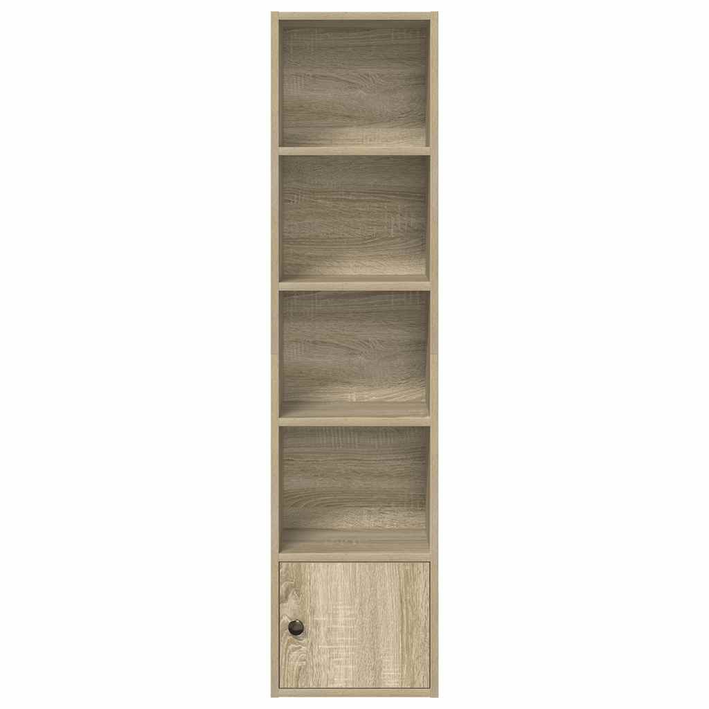 vidaXL Βιβλιοθήκη Sonoma Δρυς 31x24x127 εκ. από Επεξεργασμένο Ξύλο