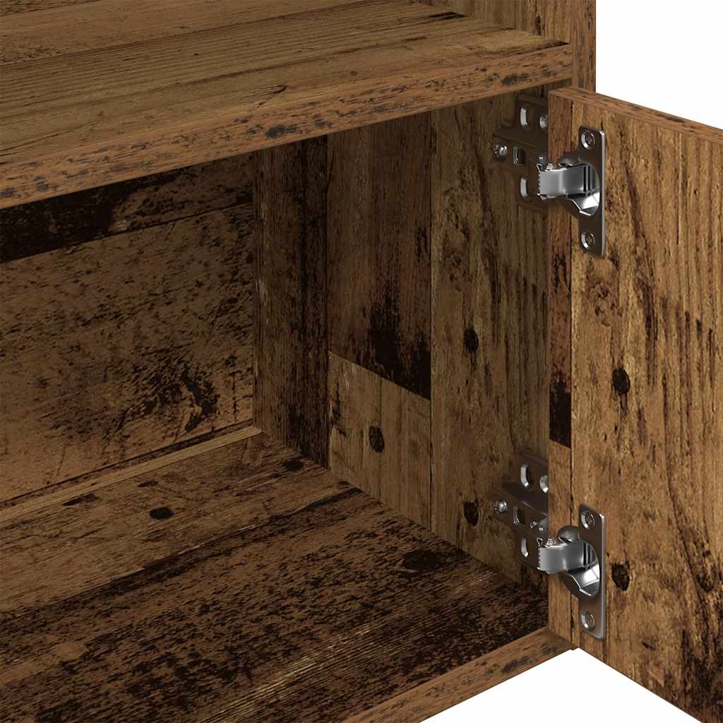 vidaXL Βιβλιοθήκη Όψη Παλαιού Ξύλου 31x24x127 εκ. Επεξεργασμένο Ξύλο