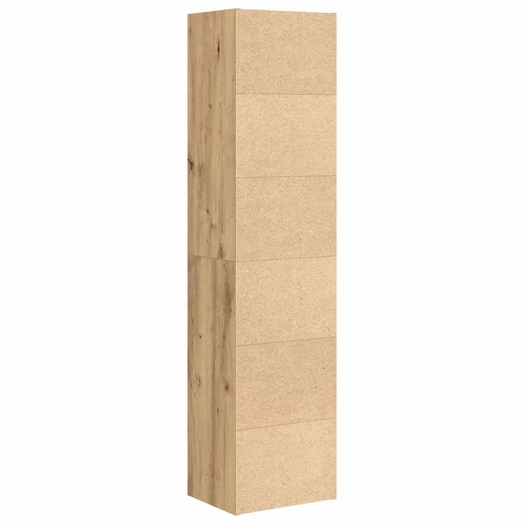 vidaXL Βιβλιοθήκη Αρτισιανή Δρυς 31x24x127 εκ. Επεξ. Ξύλο